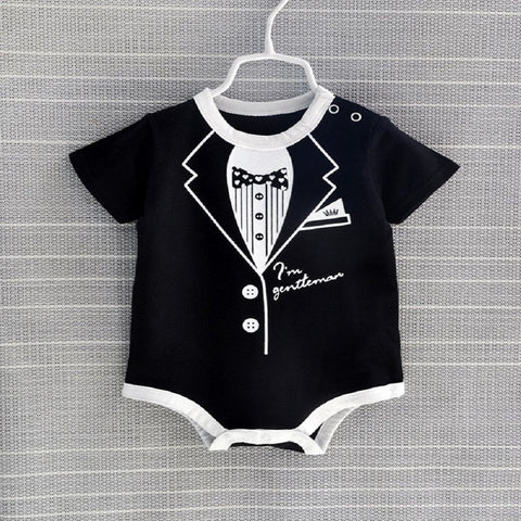 Smart Bodysuit Short Sleeve - Bow Tie Print