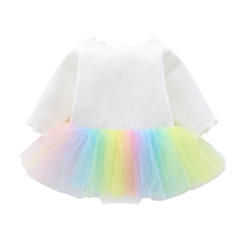 Long Sleeve Tutu Romper with Headband