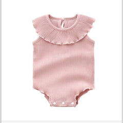 Ruffled Collar Sleeveless Bodysuits