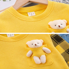 3D Bear Sweater and Pants Set